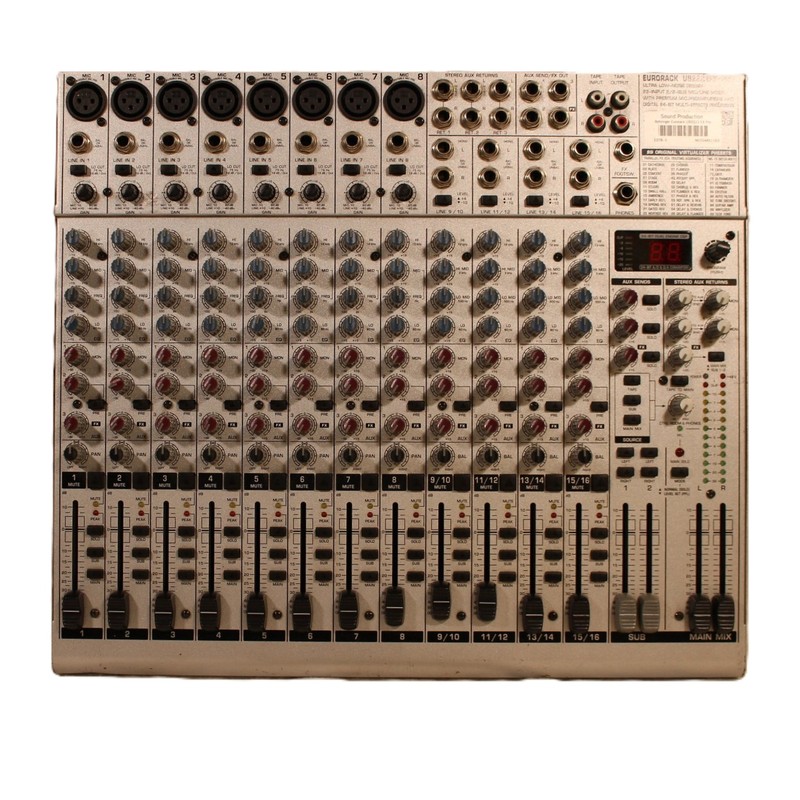 Behringer Eurorack UB2222 FX Pro Analogmischpult