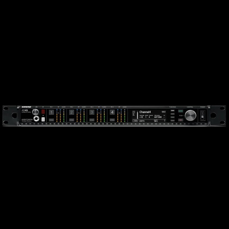 Shure AD4QE-A Axient Digital Quad Empfänger